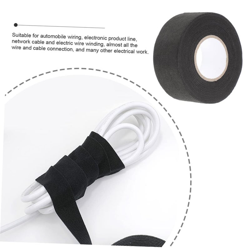 High Temp Wire Harness Tape 2 Rolls 1500X3 2CM Black Heat Resistant for Car - Image 4